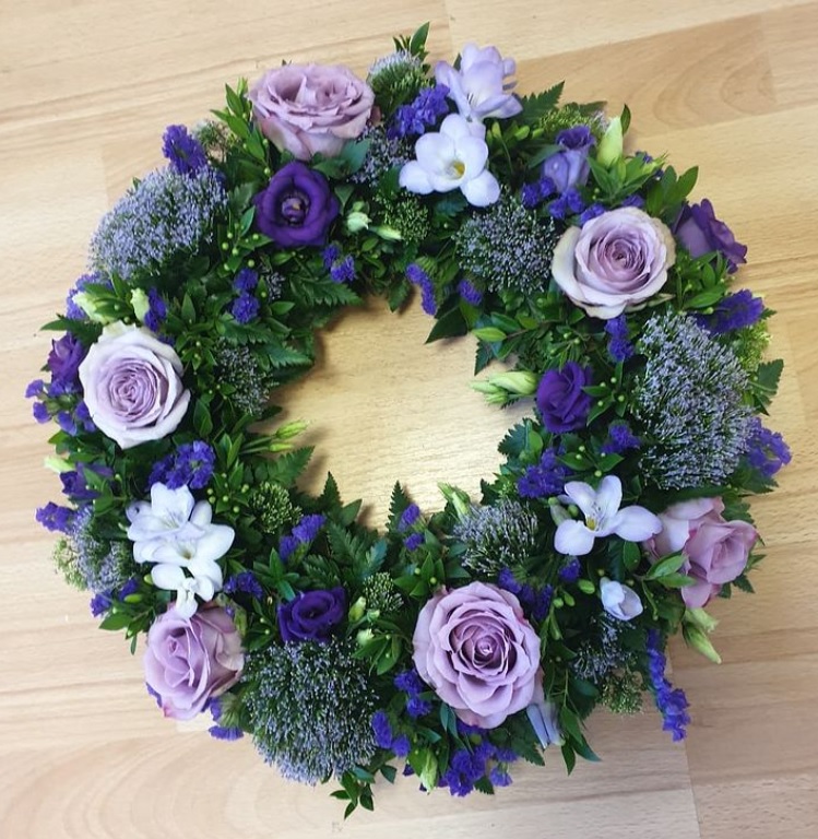 Purple & Lilac Loose Wreath