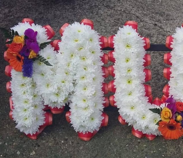 Funeral flower letter Croydon