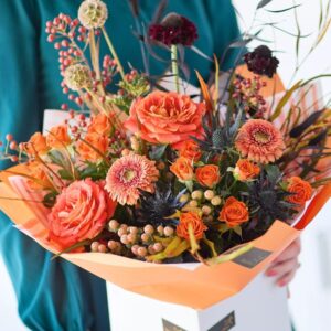 Fiery Halloween Bouquet